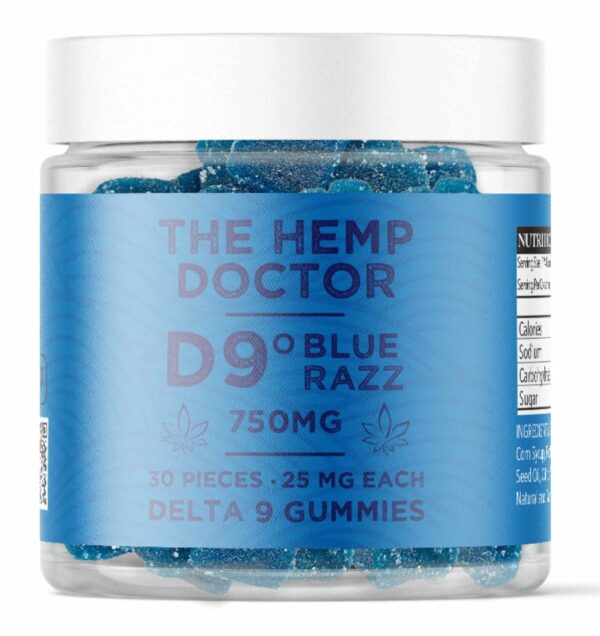 The Hemp Doctor D9 Gummies (25 mg, 30 count)