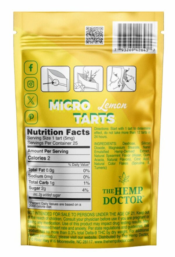 Delta 9 Micro Tarts (5 mg, 25 count)