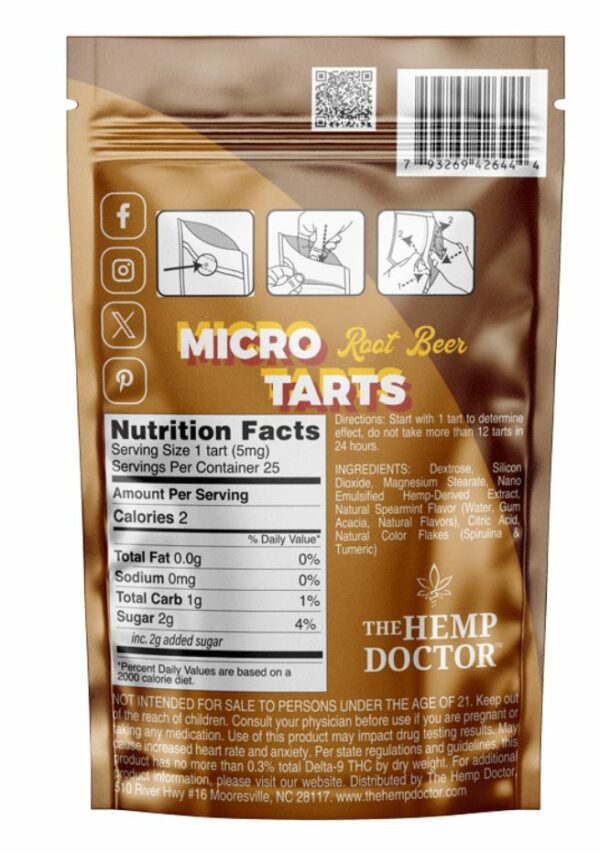 Delta 9 Micro Tarts (5 mg, 25 count)